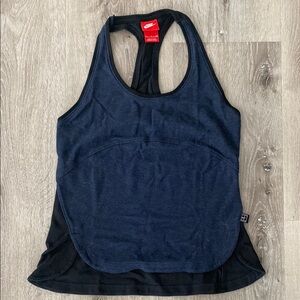 Nike Women’s Black and Navy Tank Top